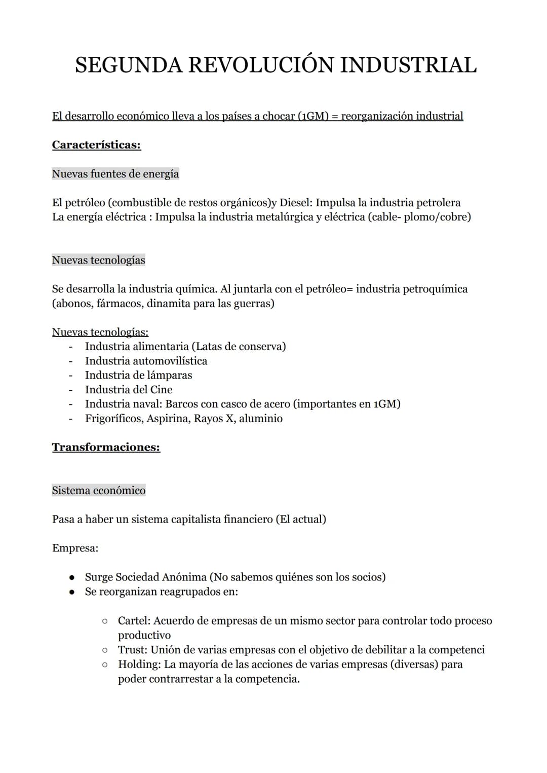 PRIMERA REVOLUCIÓN INDUSTRIAL
Concepto francés que define los grandes cambios económicos que se dan en
Inglaterra.
Transformación del sistem