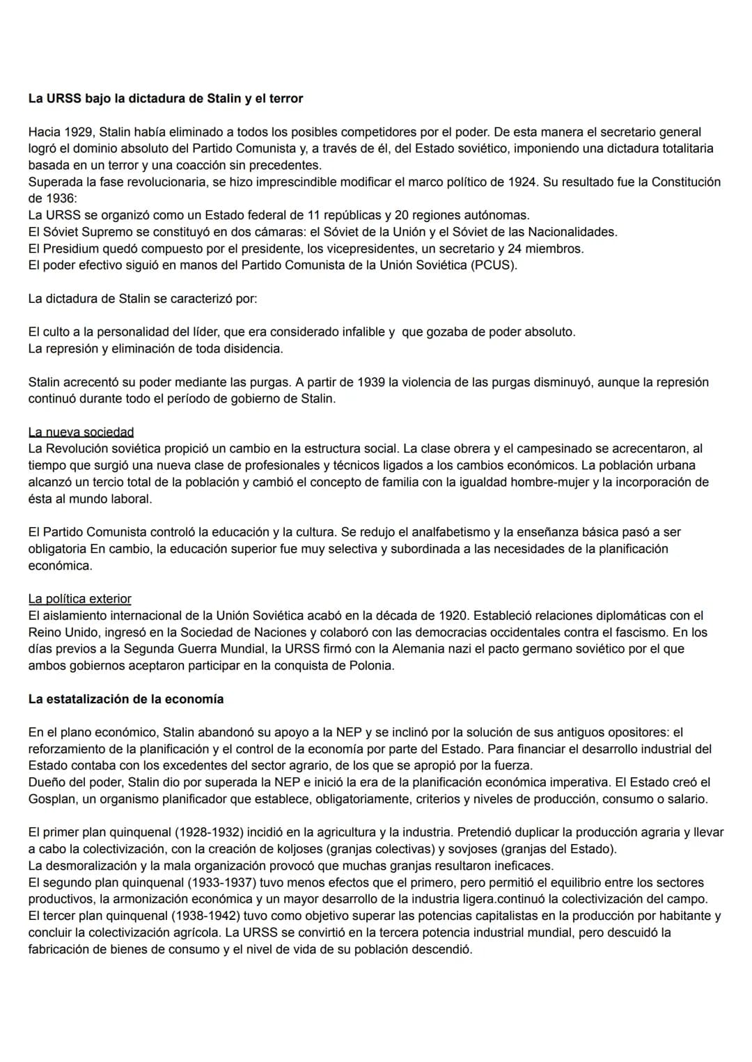 introducción
la revolución rusa y la creación de la URSS
La Revolución Rusa supuso la desaparición de la Rusia zarista y la creación de un r