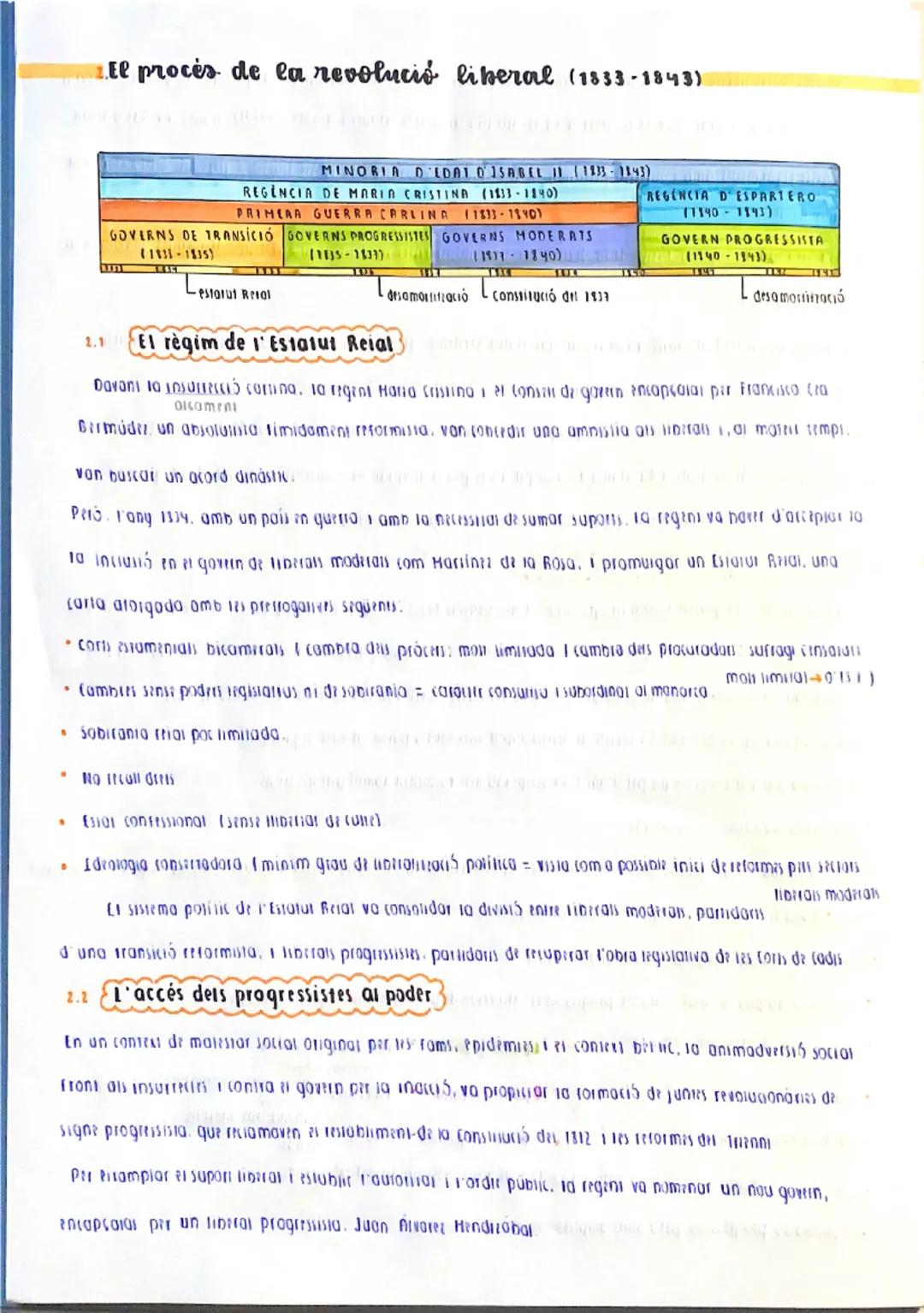 BLOC 1

unitat 4: entre moderats i
progressistes

1.  La primera guerra carlina (1833-1840)

A partir de 1333. S'inicia progressivament la i