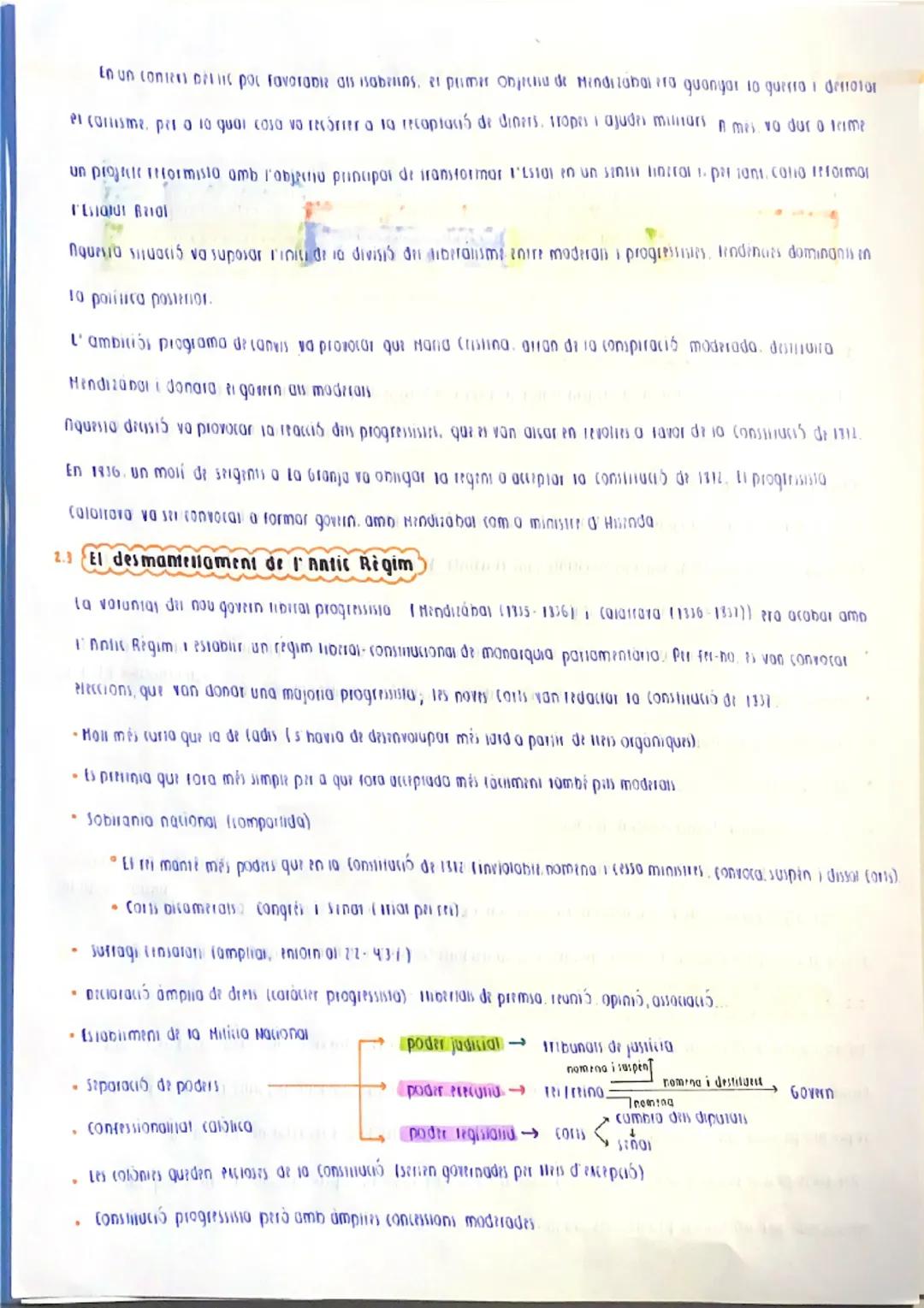 BLOC 1

unitat 4: entre moderats i
progressistes

1.  La primera guerra carlina (1833-1840)

A partir de 1333. S'inicia progressivament la i