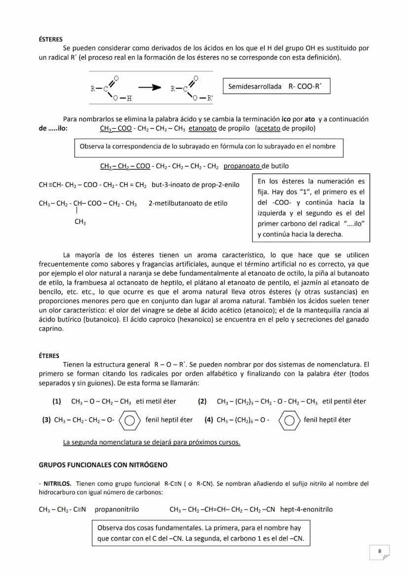 FORMULACIÓN ORGÁNICA PARA 4º ESO
La química orgánica es la química del carbono y ella es, ni más ni menos, que la química que trata y
estudi