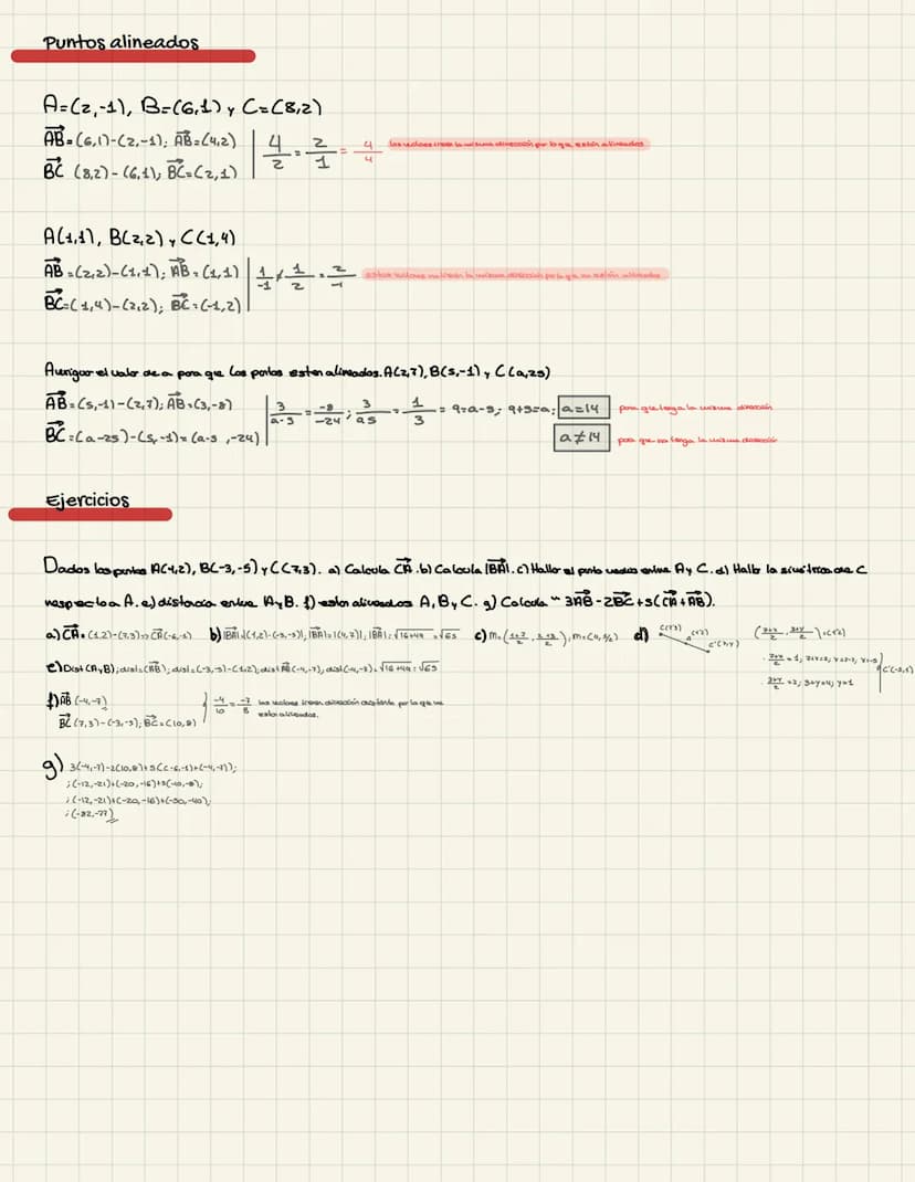 Geometría analítica
Coordenadas y módulos
Coordenadas
Módulo
AB=B-A= (66)-(1,4), AB=(5,2)
Dados los puntos A(-3,7), B(2,-5); CC-1, -41.
AC =
