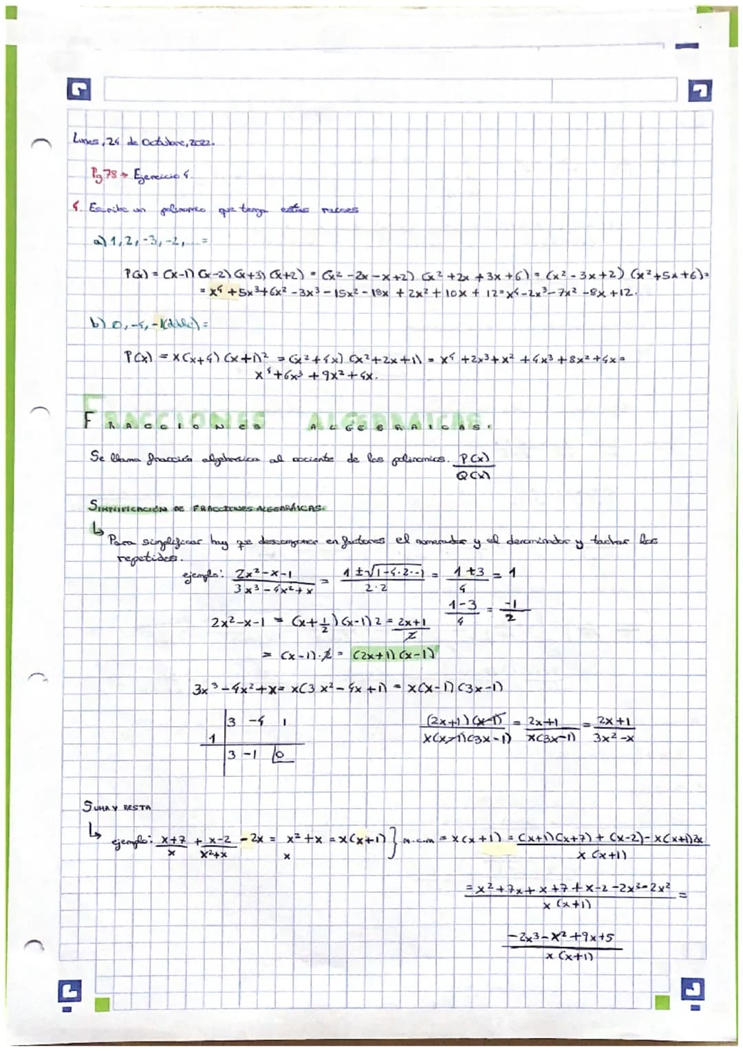 (
C
L
Lunes, 17 de Octubre, 2022.
tema 2 ALGEBRA
6
CIDENTIDADES NOTABLES)
(a + b)² = a ² + 2ab + b²:
(a - b) ².
2²-2ab + b²
(a + b) (a - b) 