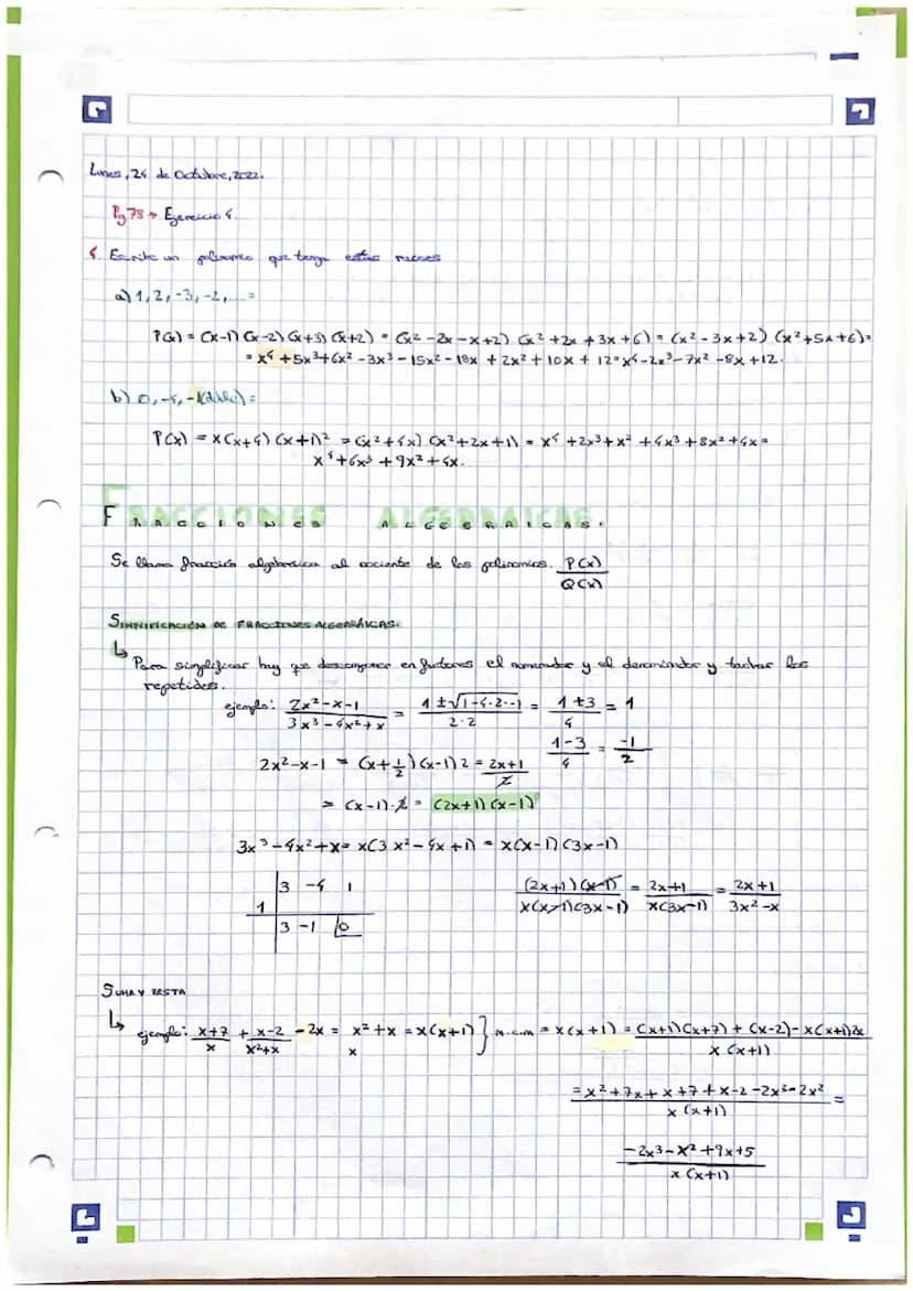 (
C
L
Lunes, 17 de Octubre, 2022.
tema 2 ALGEBRA
6
CIDENTIDADES NOTABLES)
(a + b)² = a ² + 2ab + b²:
(a - b) ².
2²-2ab + b²
(a + b) (a - b) 