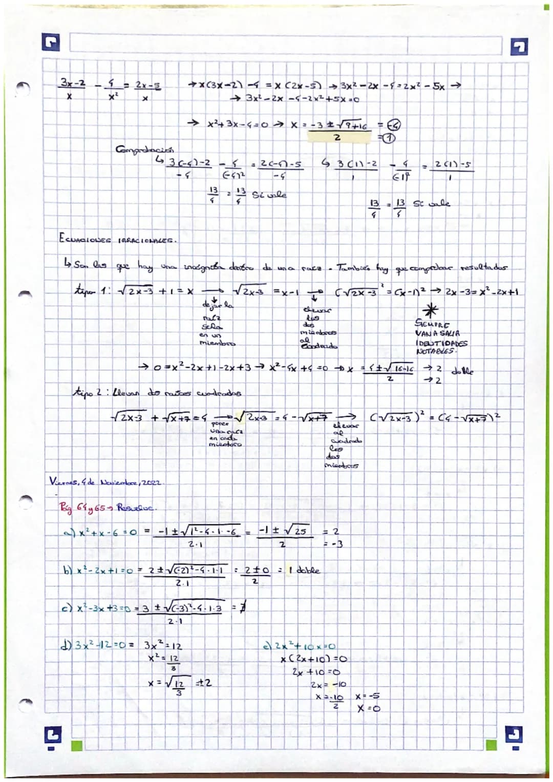 (
C
L
Lunes, 17 de Octubre, 2022.
tema 2 ALGEBRA
6
CIDENTIDADES NOTABLES)
(a + b)² = a ² + 2ab + b²:
(a - b) ².
2²-2ab + b²
(a + b) (a - b) 