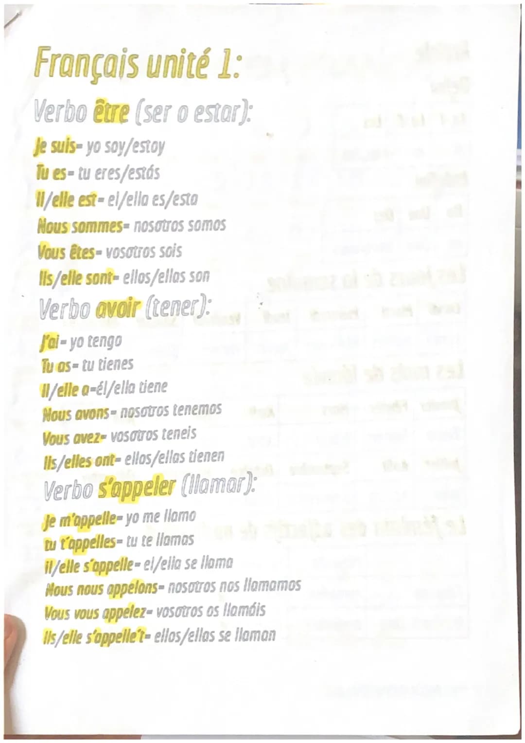 
<h2 id="verbetreetavoir">Verbe être et avoir</h2>
<p>Le verbe être (ser o estar) se conjugue de la manière suivante:</p>
<ul>
<li>Je suis (