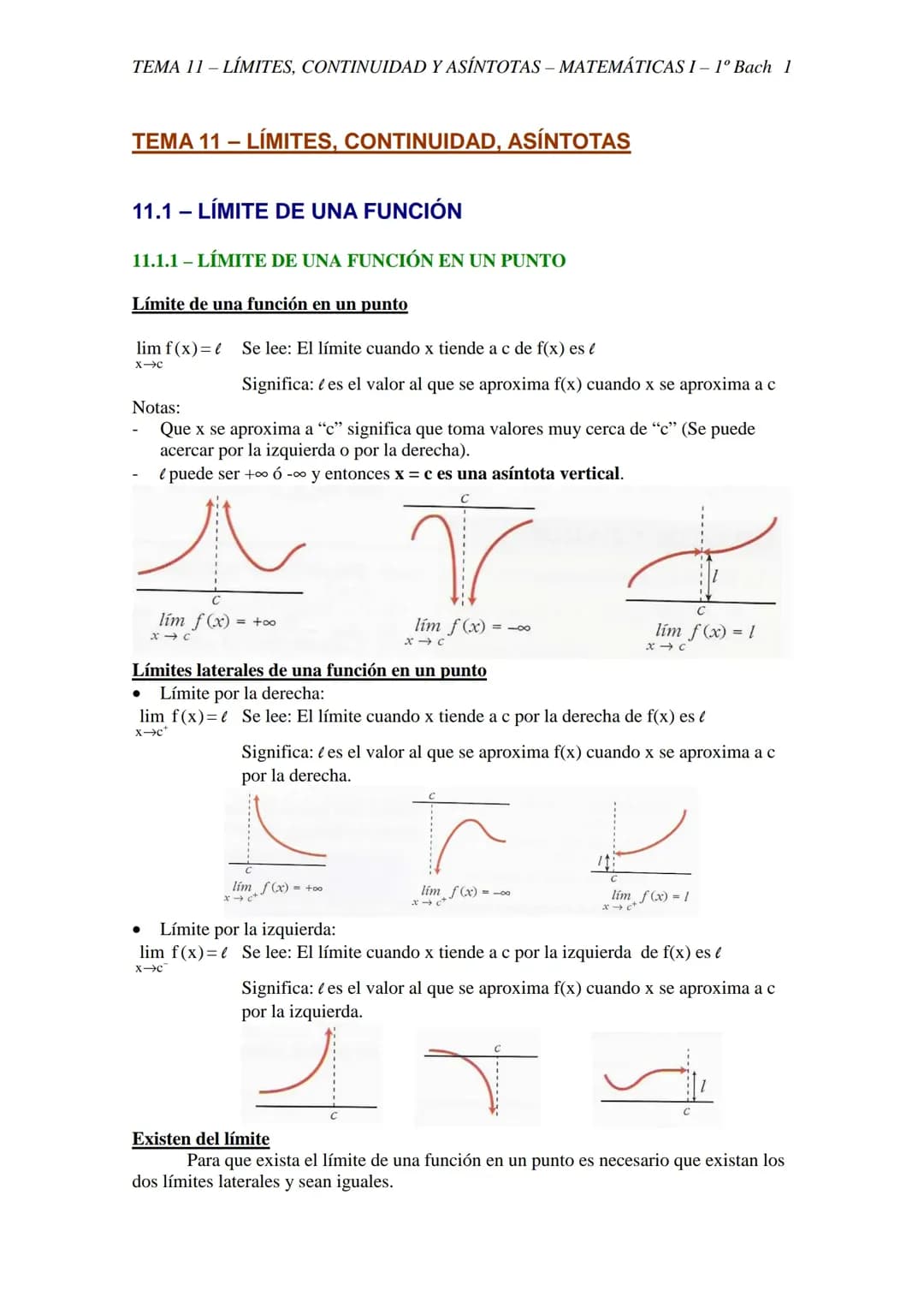 Límites, continuidad y derivadas