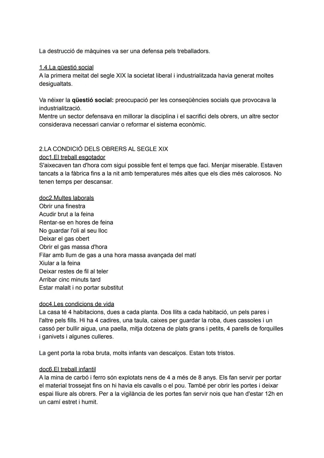 # ELS ORÍGENS DEL MOVIMENT OBRER (1800-1914)

1.EL NAIXEMENT D'UNA NOVA SOCIETAT DE CLASSES

1.1.Un nou marc de relacions socials

El procés