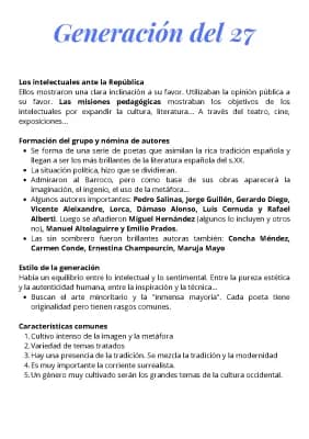 Know LA GENERACIÓN DEL 27 + Lorca, Pedro Salinas y Miguel Hernández thumbnail