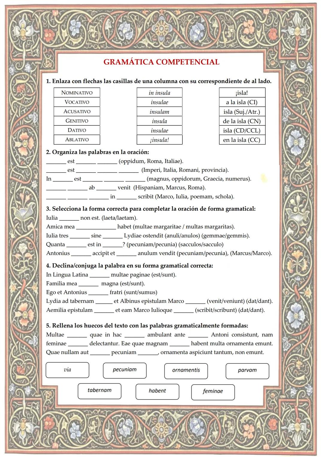 # LATIN
LECTIO I عرك

BRITANIA

GERMANIA

GALIA

DACIA

Bizancio

HISPANIA

Roma (ITALIA)

GRECIA

MAURITAΝΙΑ

ARMENIA

ASIA

Antioquía

CAR