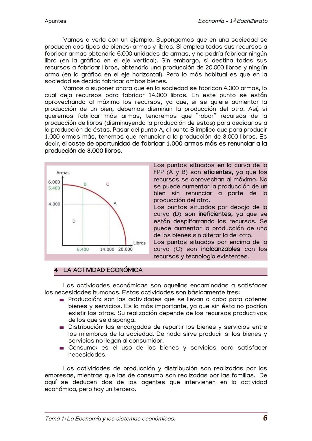 Apuntes
TEMA 1: LA ECONOMIA Y LOS SISTEMAS ECONOMICOS
Economía 1º Bachillerato
1
2
3
La Economía.
El estudio de la economía.
La necesidad de
