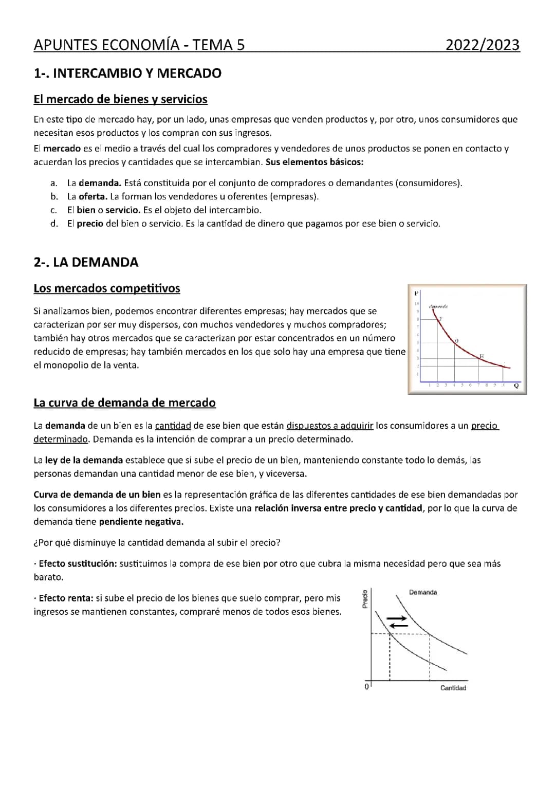 Oferta y demanda ejemplos, ejercicios resueltos y modelos económicos sencillos