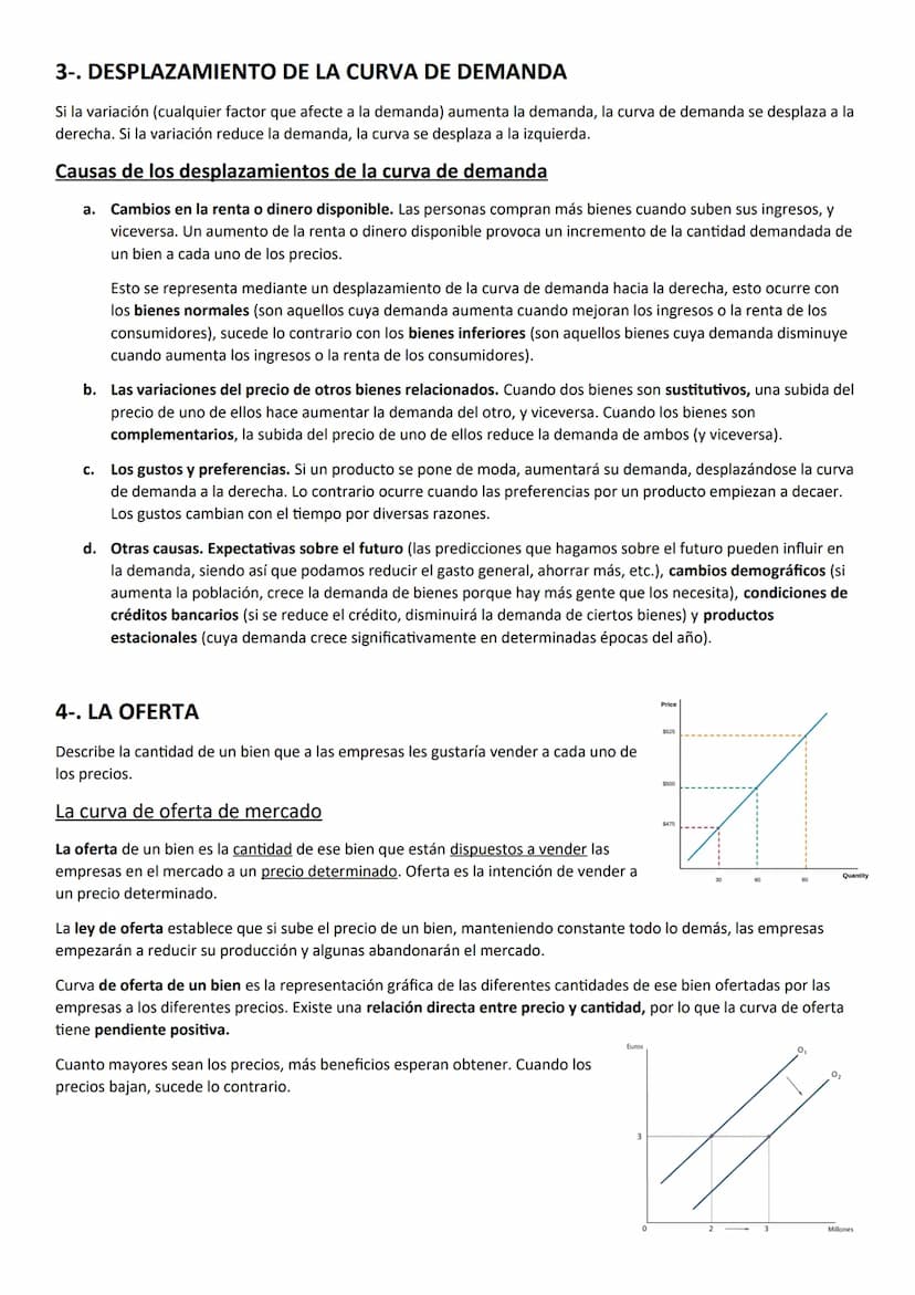 APUNTES ECONOMÍA - TEMA 5
1-. INTERCAMBIO Y MERCADO
El mercado de bienes y servicios
En este tipo de mercado hay, por un lado, unas empresas
