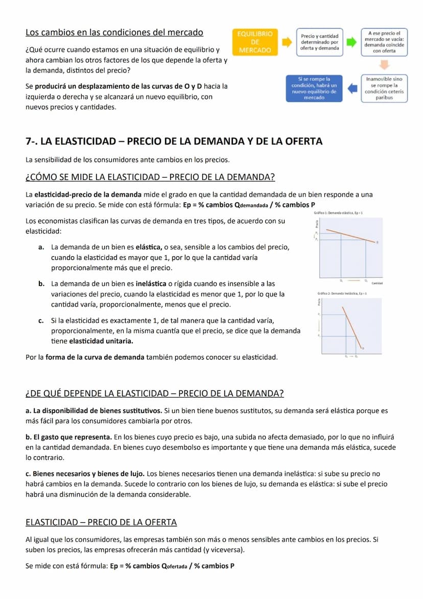 APUNTES ECONOMÍA - TEMA 5
1-. INTERCAMBIO Y MERCADO
El mercado de bienes y servicios
En este tipo de mercado hay, por un lado, unas empresas