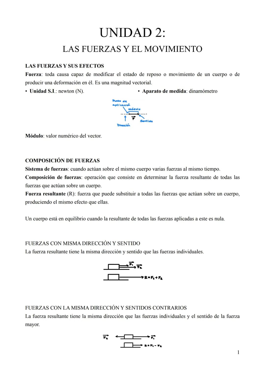 Leyes de Newton, las fuerzas y los movimientos
