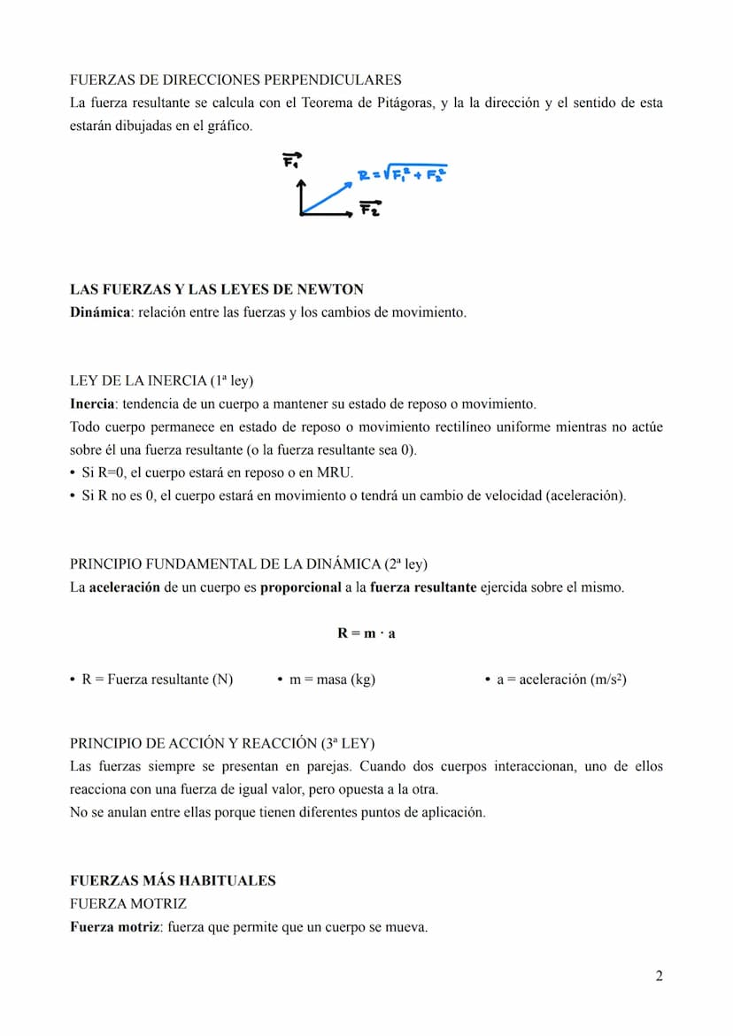 UNIDAD 2:
LAS FUERZAS Y EL MOVIMIENTO
LAS FUERZAS Y SUS EFECTOS
Fuerza: toda causa capaz de modificar el estado de reposo o movimiento de un