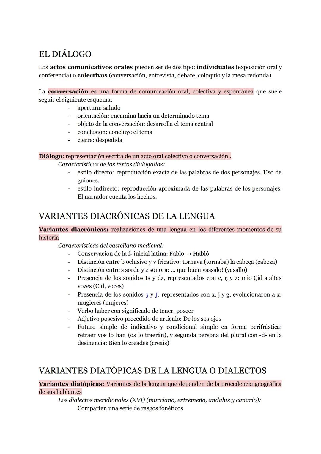 # EL DIÁLOGO

Los actos comunicativos orales pueden ser de dos tipo: individuales (exposición oral y
conferencia) o colectivos (conversación