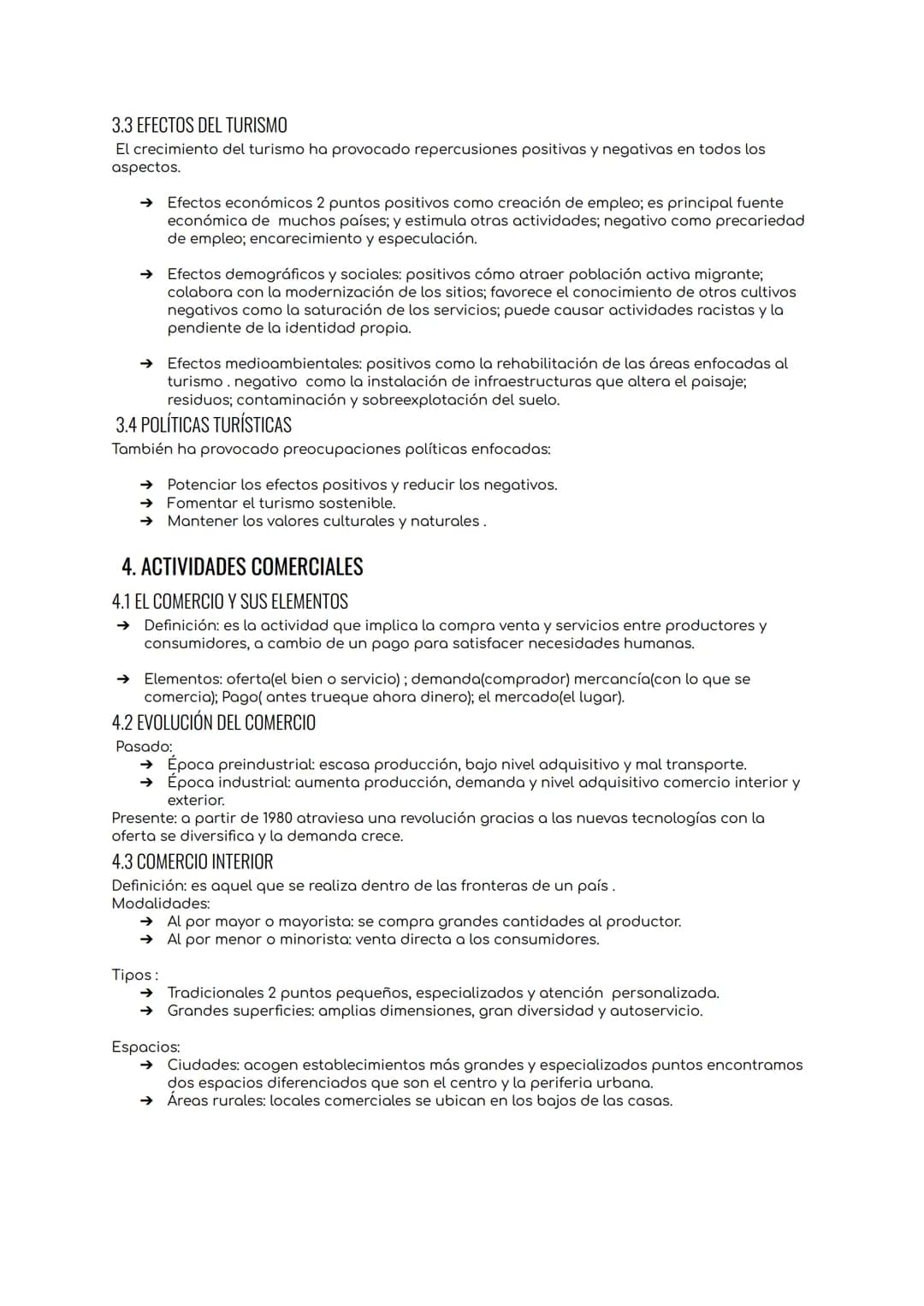 Tema 4:Sector Terciario
1.LOS ESPACIOS TERCIARIOS
1.1 DEFINICIÓN ACTIVIDADES
Definición: el sector terciario o sector servicios engloba el c