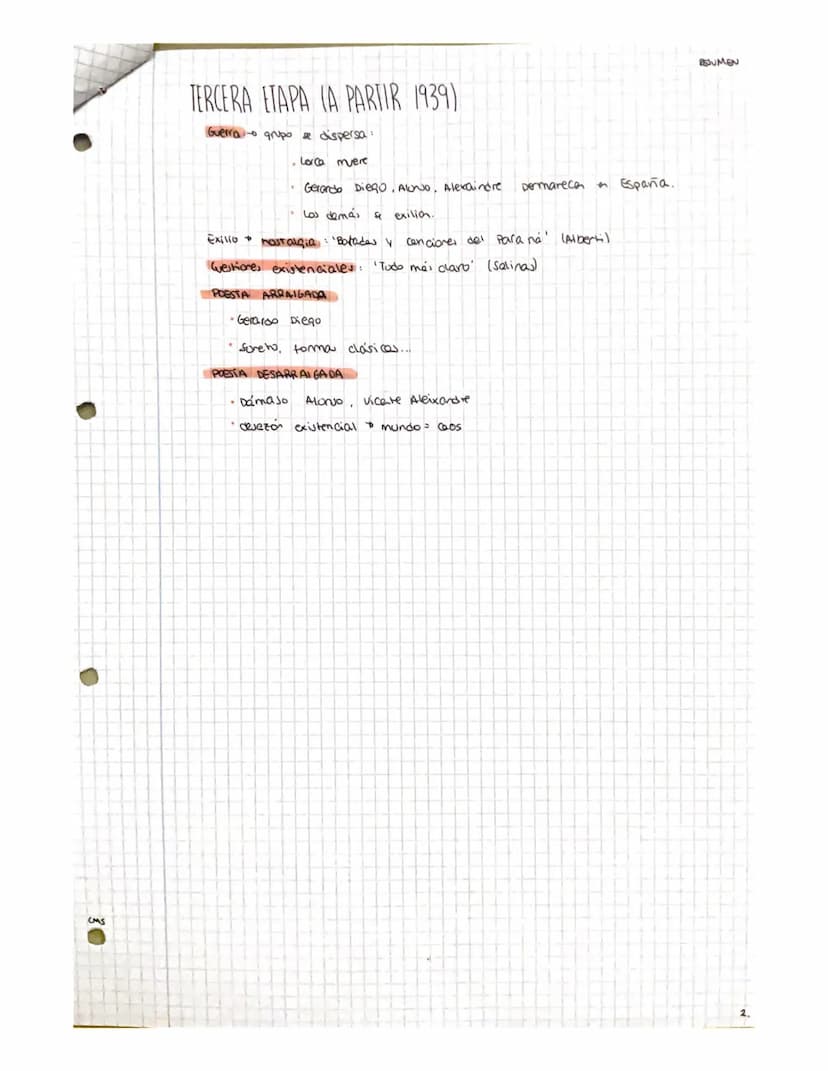 
<p>La generación del 27 fue un movimiento literario que tuvo lugar en España durante los años 20 y 30, durante la Segunda República, tras e