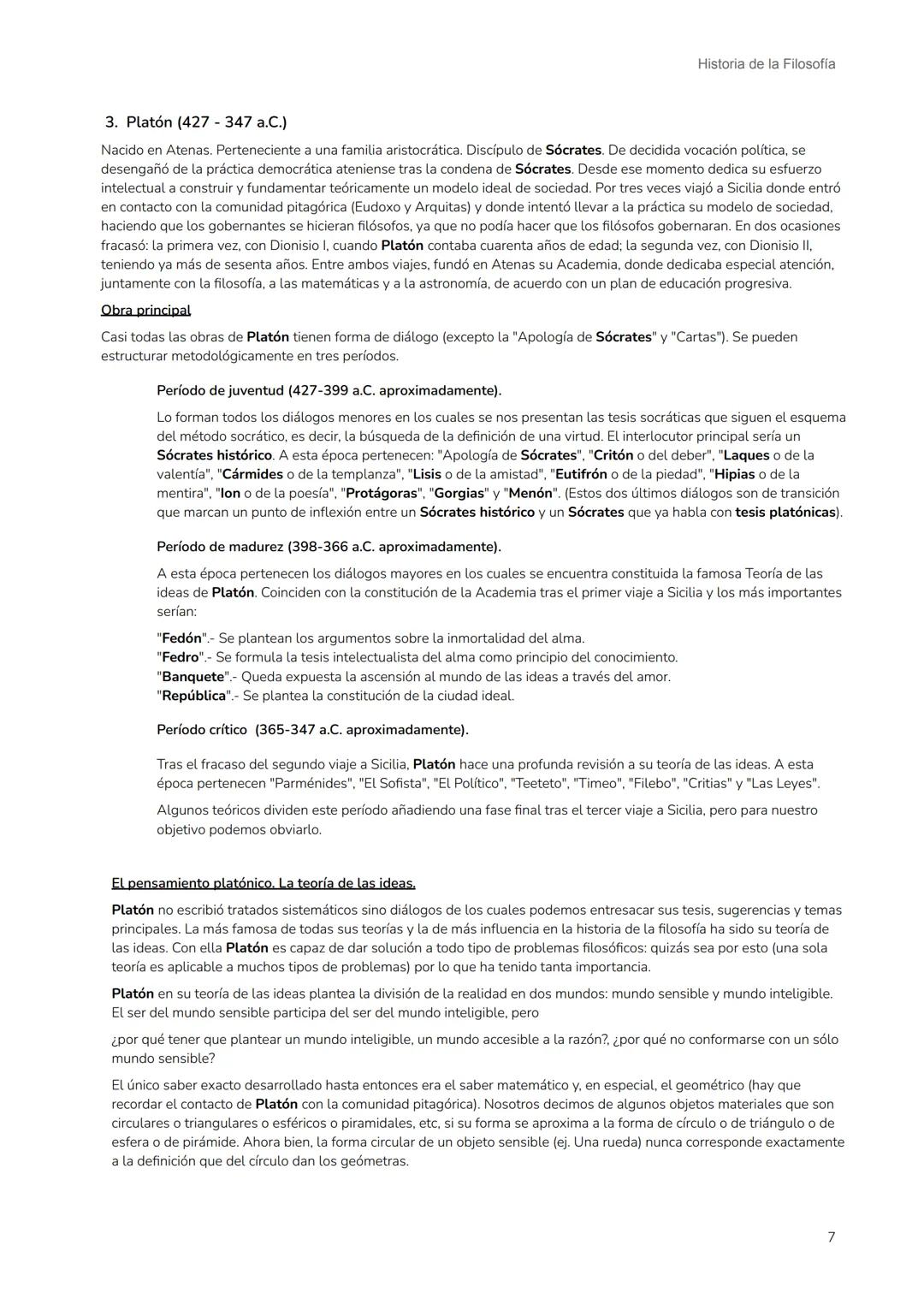 Contexto histórico
Filosofía griega
Historia de la Filosofía
Primer Período: Creta: Aqueos y Dorios (3.000-1.000 a.C.)
Hacia el año 2.900 a.