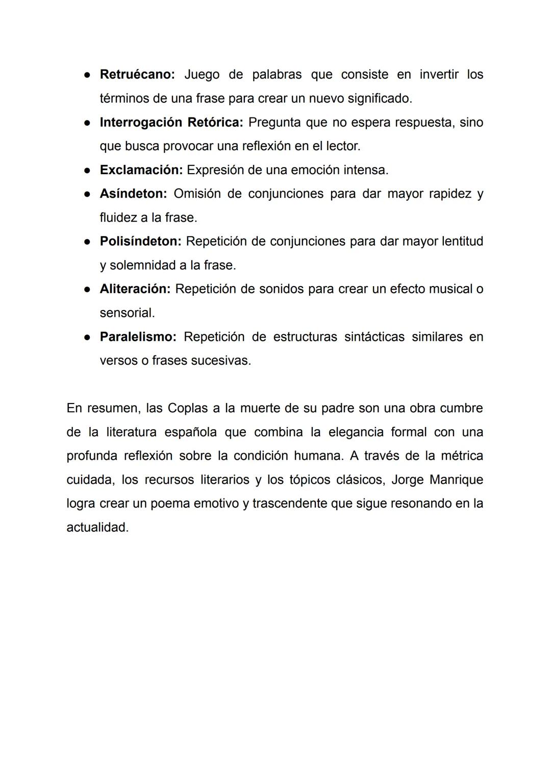 Resumen Completo de las Coplas a la muerte de su padre

Las Coplas a la muerte de su padre de Jorge Manrique son una elegía,
un poema de lam