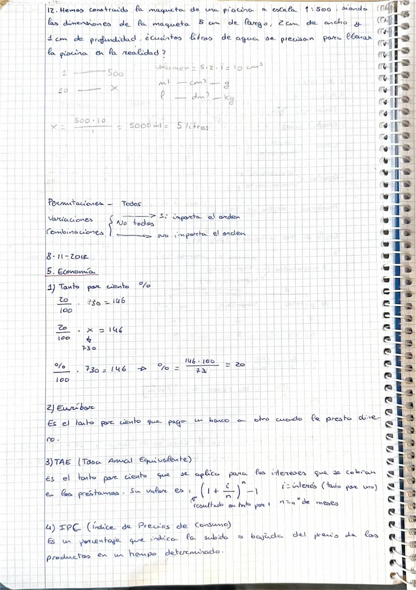 4. Aplicaciones
•Porcentajes: proporcionalidad directa
- Escala (1:200): proporcionalidad directa
-
- Interés <compuesto
simple
directamente