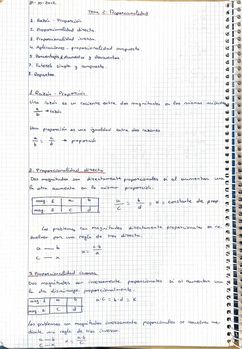 4. Aplicaciones
•Porcentajes: proporcionalidad directa
- Escala (1:200): proporcionalidad directa
-
- Interés <compuesto
simple
directamente
