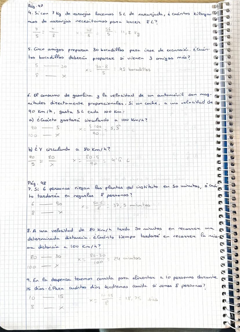 4. Aplicaciones
•Porcentajes: proporcionalidad directa
- Escala (1:200): proporcionalidad directa
-
- Interés <compuesto
simple
directamente