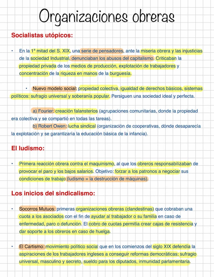 Nueva sociedad de clases:
●
La sociedad industrial
La propiedad y la riquezas, definen la pertenencia a una clase social. Existe la promoció