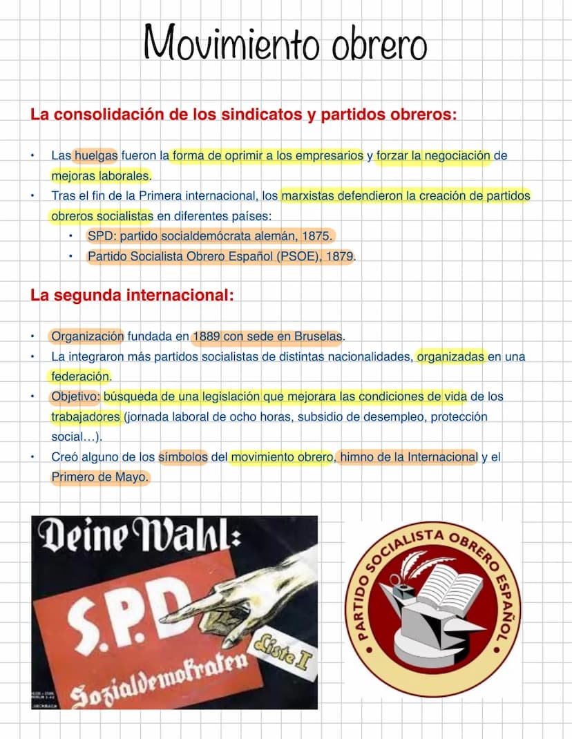 Nueva sociedad de clases:
●
La sociedad industrial
La propiedad y la riquezas, definen la pertenencia a una clase social. Existe la promoció
