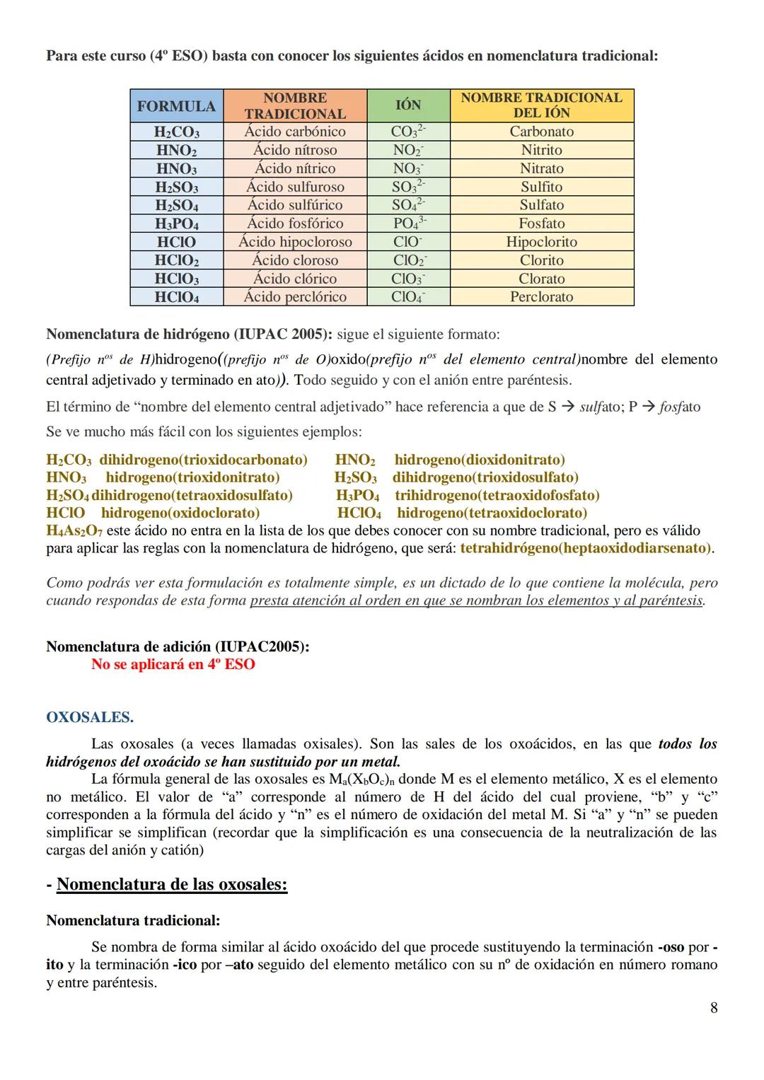 Estos apuntes de Formulación Inorgánica 2005 han sido realizados consultando principalmente:
- Real Sociedad Española de Química (RSEQ: docu