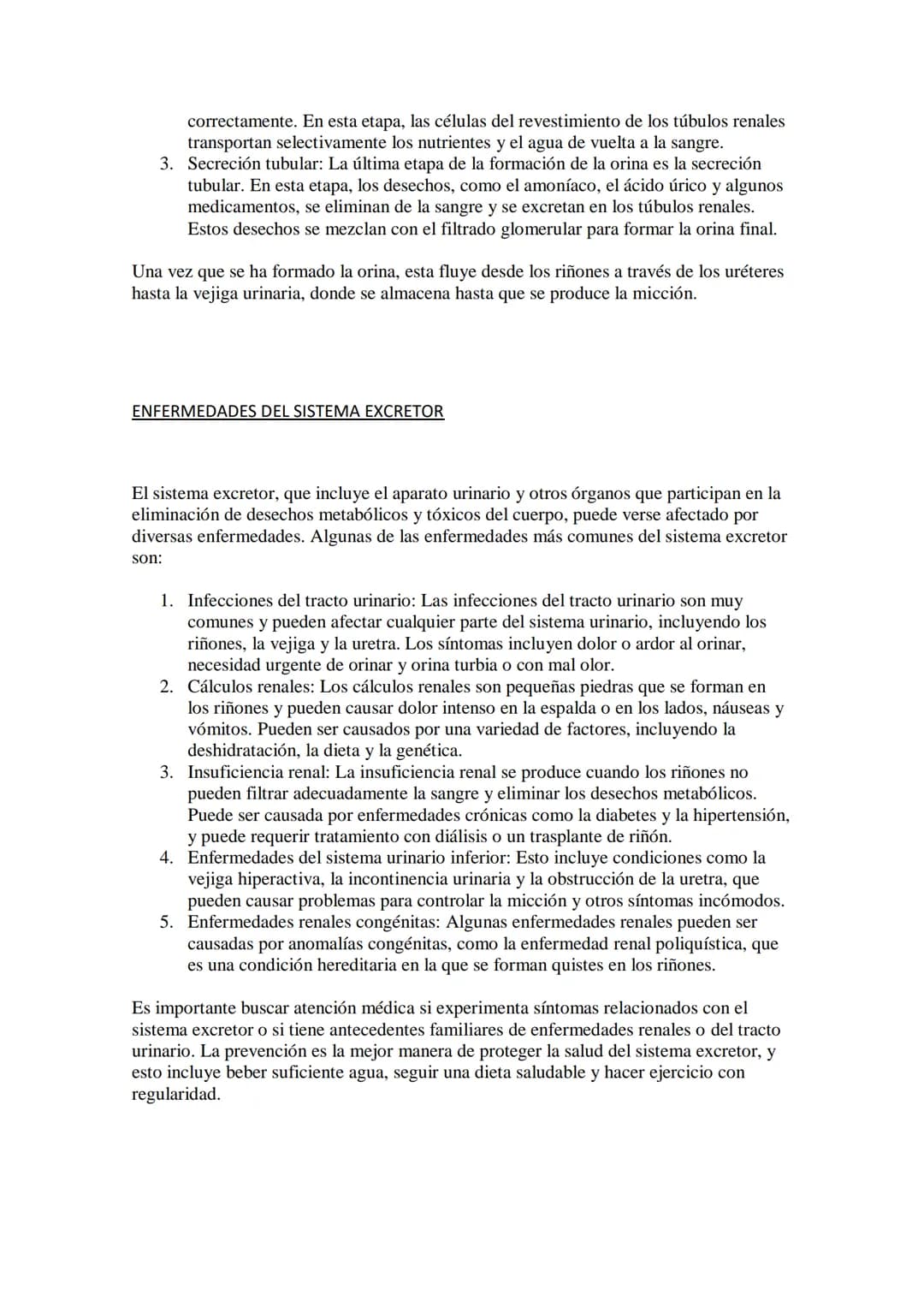 APARATO EXCRETOR
El aparato excretor es el conjunto de órganos encargados de la eliminación de desechos
metabólicos y sustancias tóxicas del