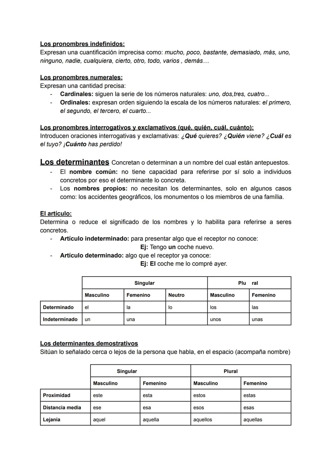 Los pronombres Sustituyen a los nombres y pueden ser el núcleo del SN.
Los pronombres personales:
Hacen referencia a las personas u otros se