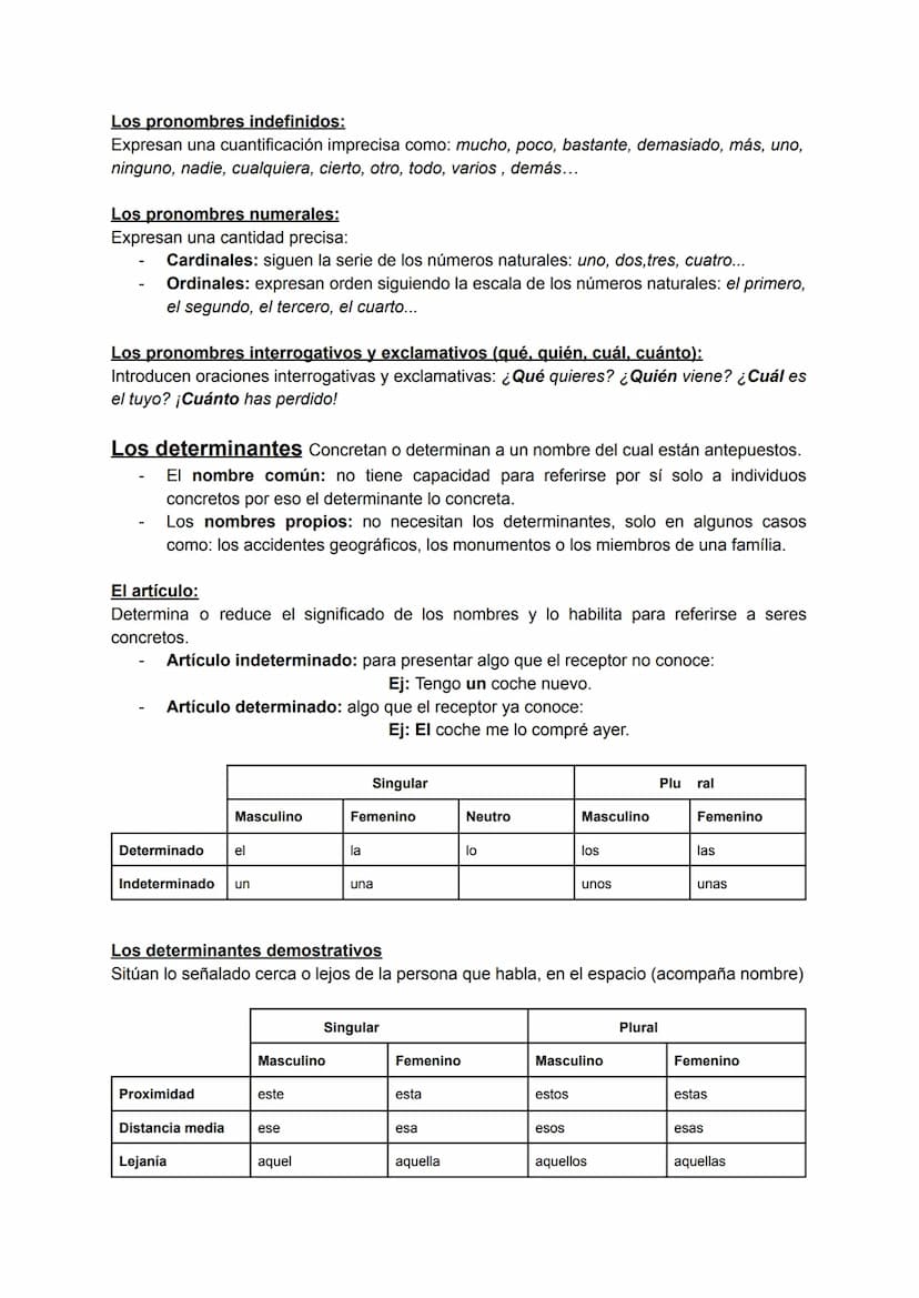 Los pronombres Sustituyen a los nombres y pueden ser el núcleo del SN.
Los pronombres personales:
Hacen referencia a las personas u otros se