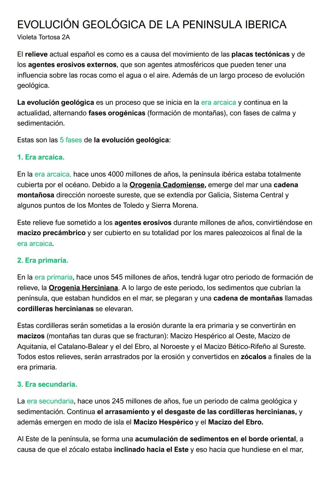 historia geologica de la peninsula iberica