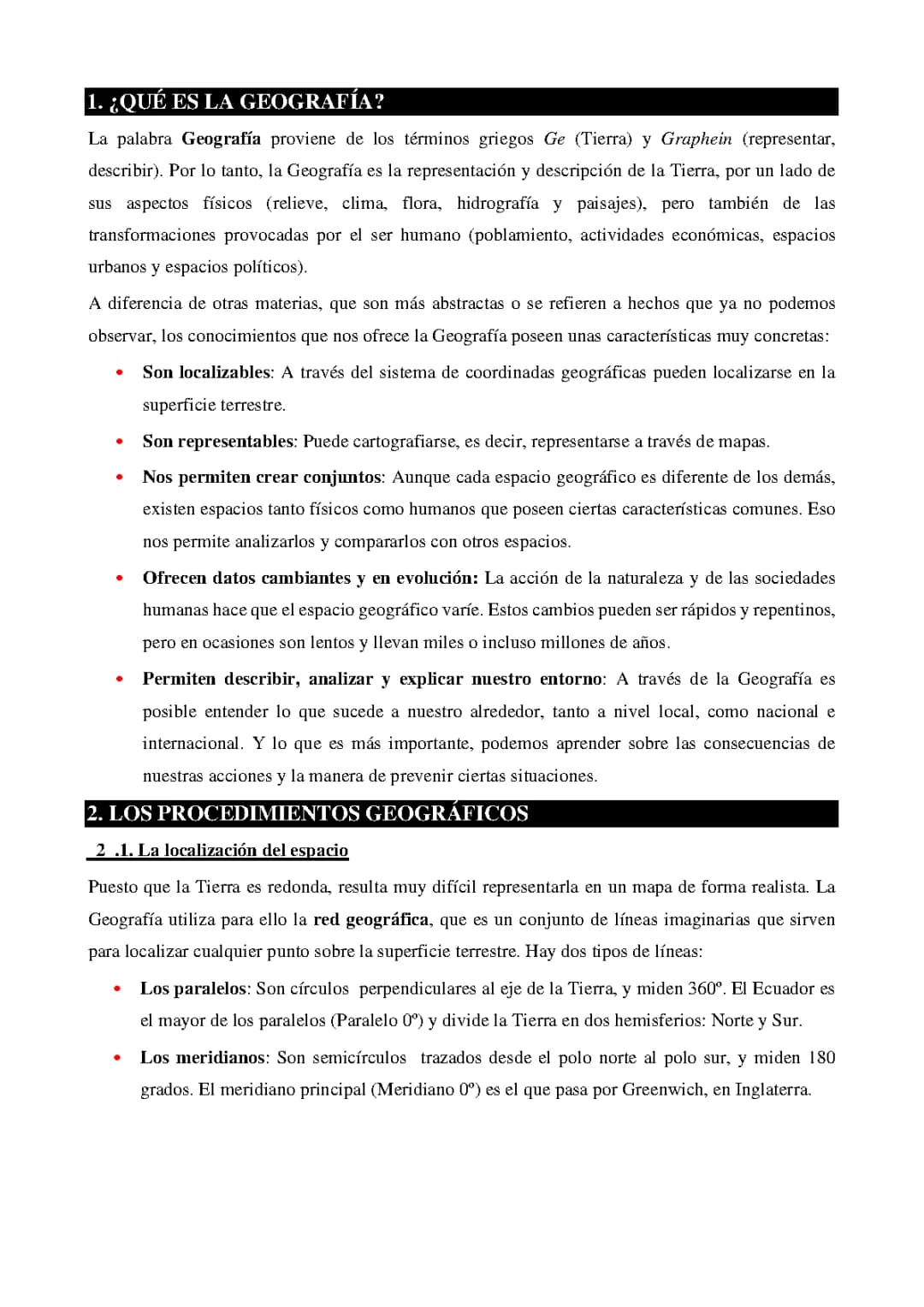 CONCEPTOS BÁSICOS DE LA GEOGRAFÍA