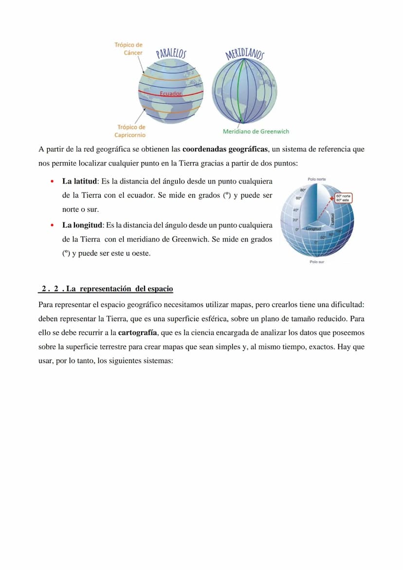 1. ¿QUÉ ES LA GEOGRAFÍA?
La palabra Geografía proviene de los términos griegos Ge (Tierra) y Graphein (representar,
describir). Por lo tanto