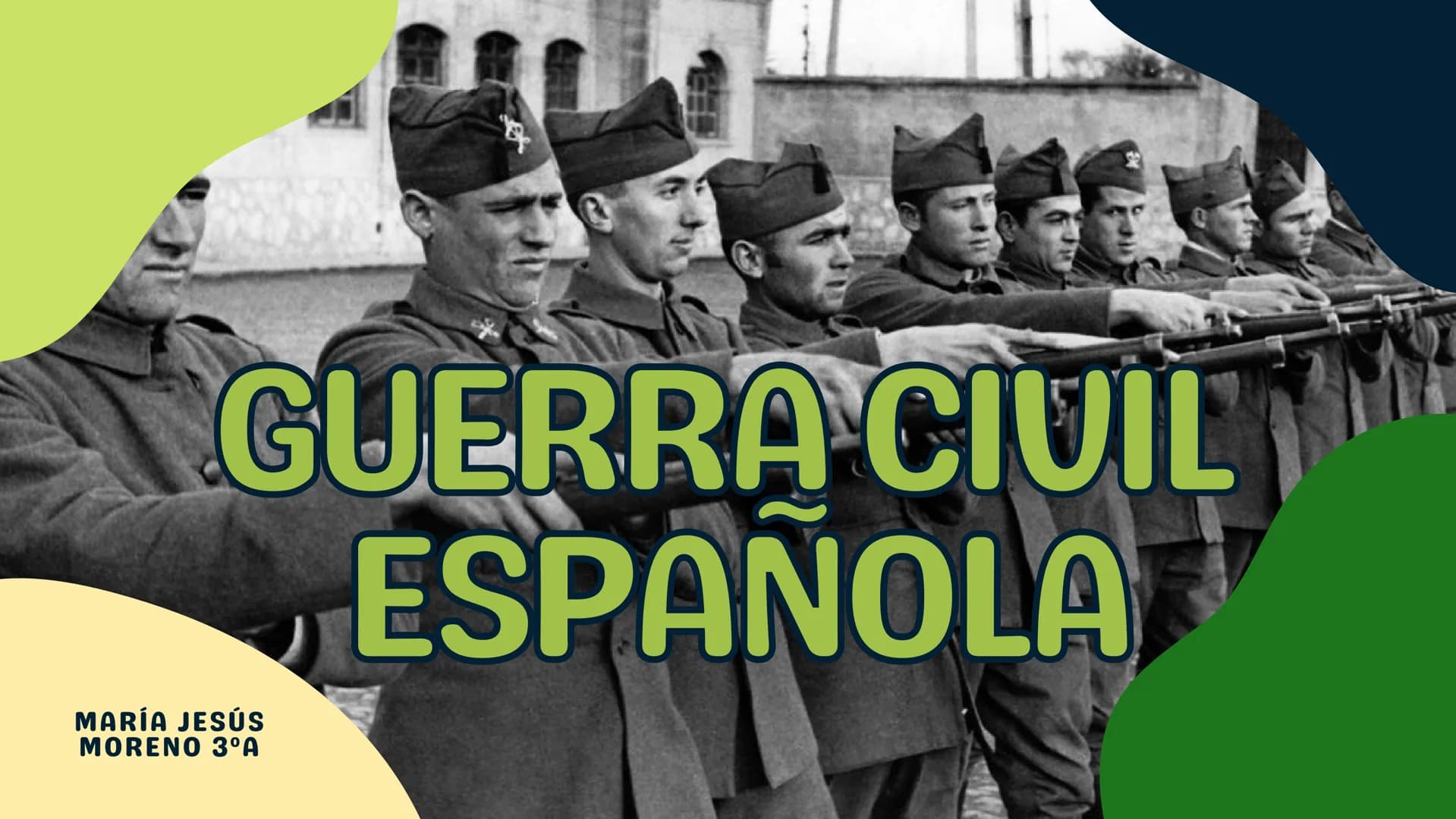 早
GUERRA CIVIL
ESPANOLA
MARÍA JESÚS
MORENO 3°A INN
INDICE
ANTECEDENTES DE LA
GUERRA CIVIL
DIFERENCIAS ENTRE LOS
BANDOS
CONTEXTO INTERNACIONA