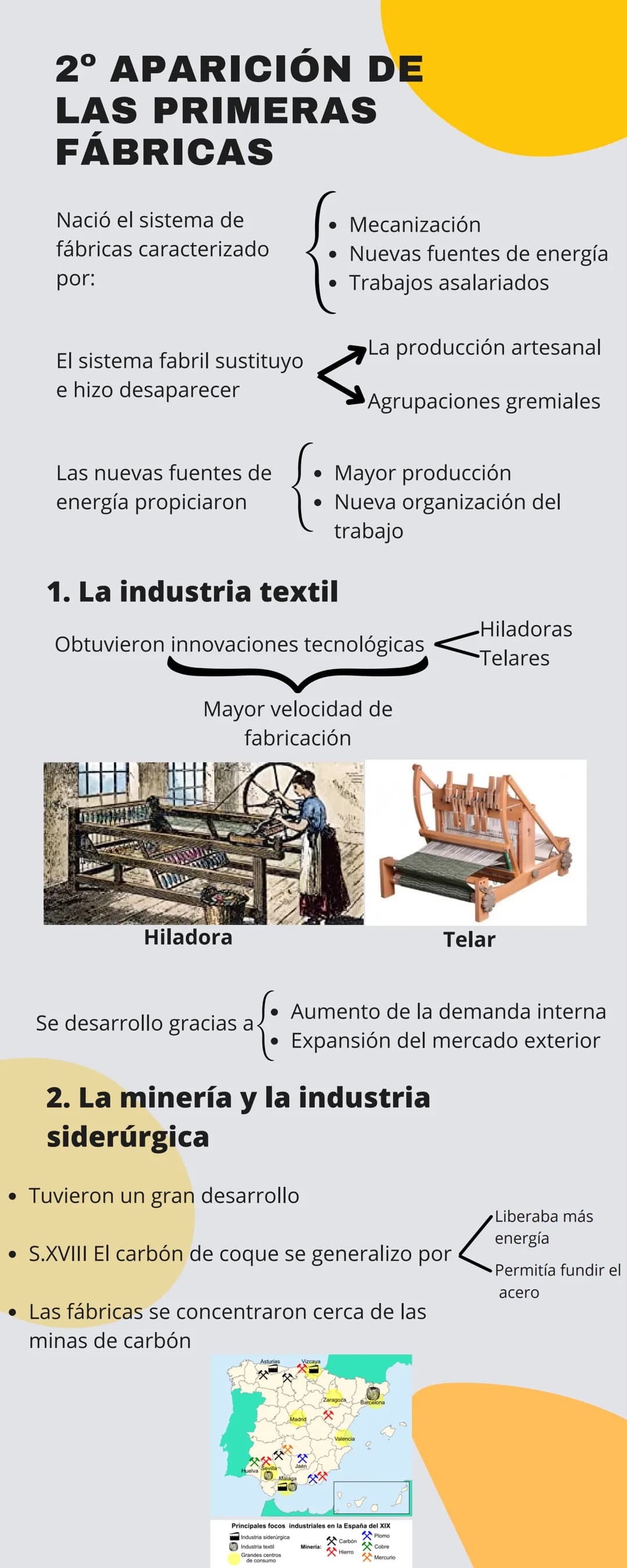 40
30
20
10
0
1° ORIGENES DE LA
REVOLUCIÓN
INDUSTRIAL
Se introdujeron nuevas
técnicas de cultivo
(cosechadora mecánica,
uso de fertilizantes