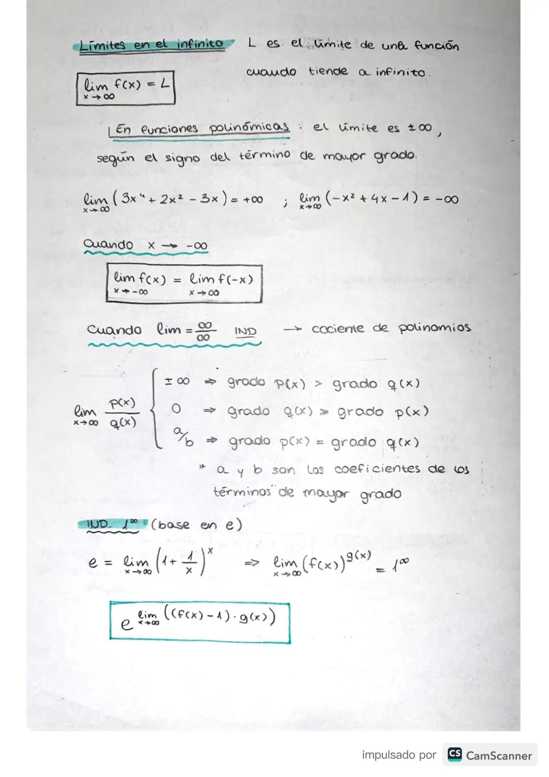 f(x) tiene un limite
L en el punto X, si a
medida que se aproxima a Xo, f(x) se acerca a L
Limites laterales (a-
#lim
f(x) =
lim & lim
x-a-

