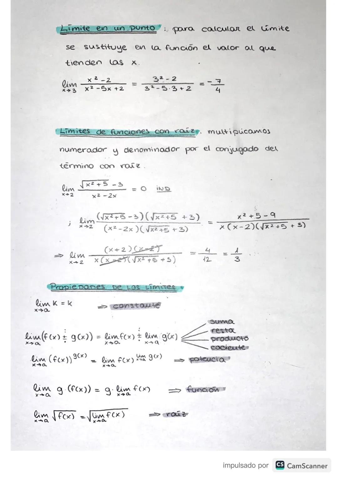 f(x) tiene un limite
L en el punto X, si a
medida que se aproxima a Xo, f(x) se acerca a L
Limites laterales (a-
#lim
f(x) =
lim & lim
x-a-
