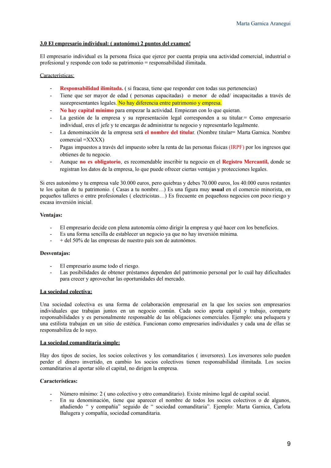 TEMA 1: EL PAPEL DE LA EMPRESA EN LA ECONOMÍA
1.0 Actividad económica y empresa:
Marta Garnica Aranegui
La actividad económica surge con el 