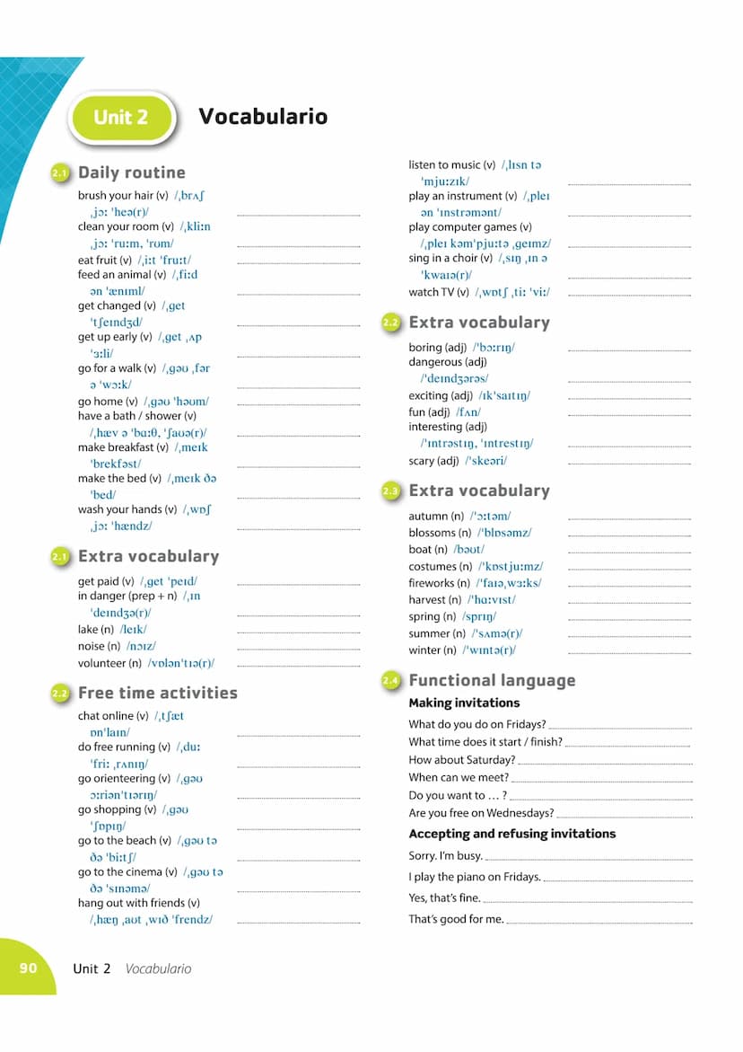 80
Subject pronouns and Possessive
adjectives
Pronombres sujeto
I
Starter Gramática
unit
you
he/she/it
we
Adjetivos posesivos
my
your
his/he