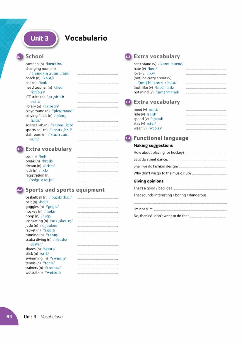 80
Subject pronouns and Possessive
adjectives
Pronombres sujeto
I
Starter Gramática
unit
you
he/she/it
we
Adjetivos posesivos
my
your
his/he