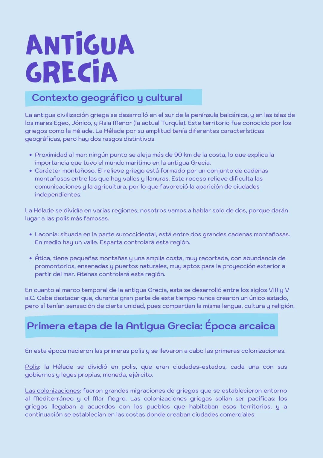 
<h2 id="contextogeogrficoycultural">Contexto geográfico y cultural</h2>
<p>La antigua civilización griega se desarrolló en el sur de la pen