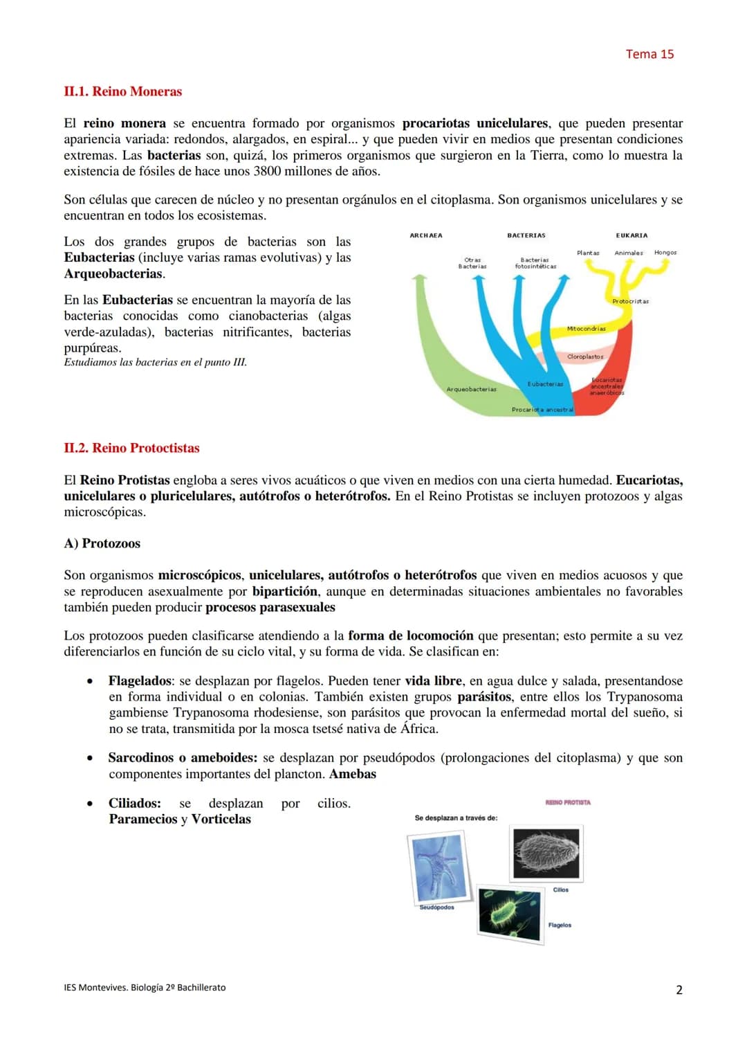 Temas 15 MICROBIOLOGÍA Y VIROLOGÍA
La palabra microbiología procede de tres palabras griegas: mikros (que significa pequeño), bios (vida) y 