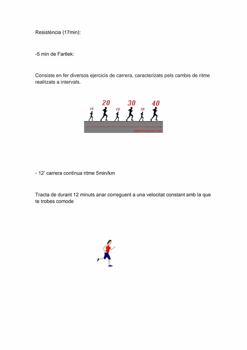 Lunes dia 5 de noviembre segunda semana
Escalfament: (5min)
- Trote continuo 2 min
-Estirament balístic de tren inferior (lateral i frontal)