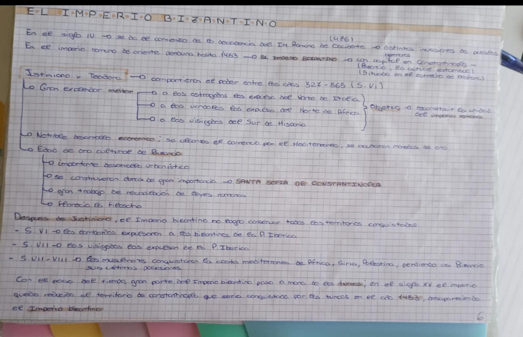 -
IMPERIO
E-L
En el siglo iu.
BIZANTINO
14761
-to se da de comienzo de to decadencia are IM Romano de cocidente to distintas invasiones de p