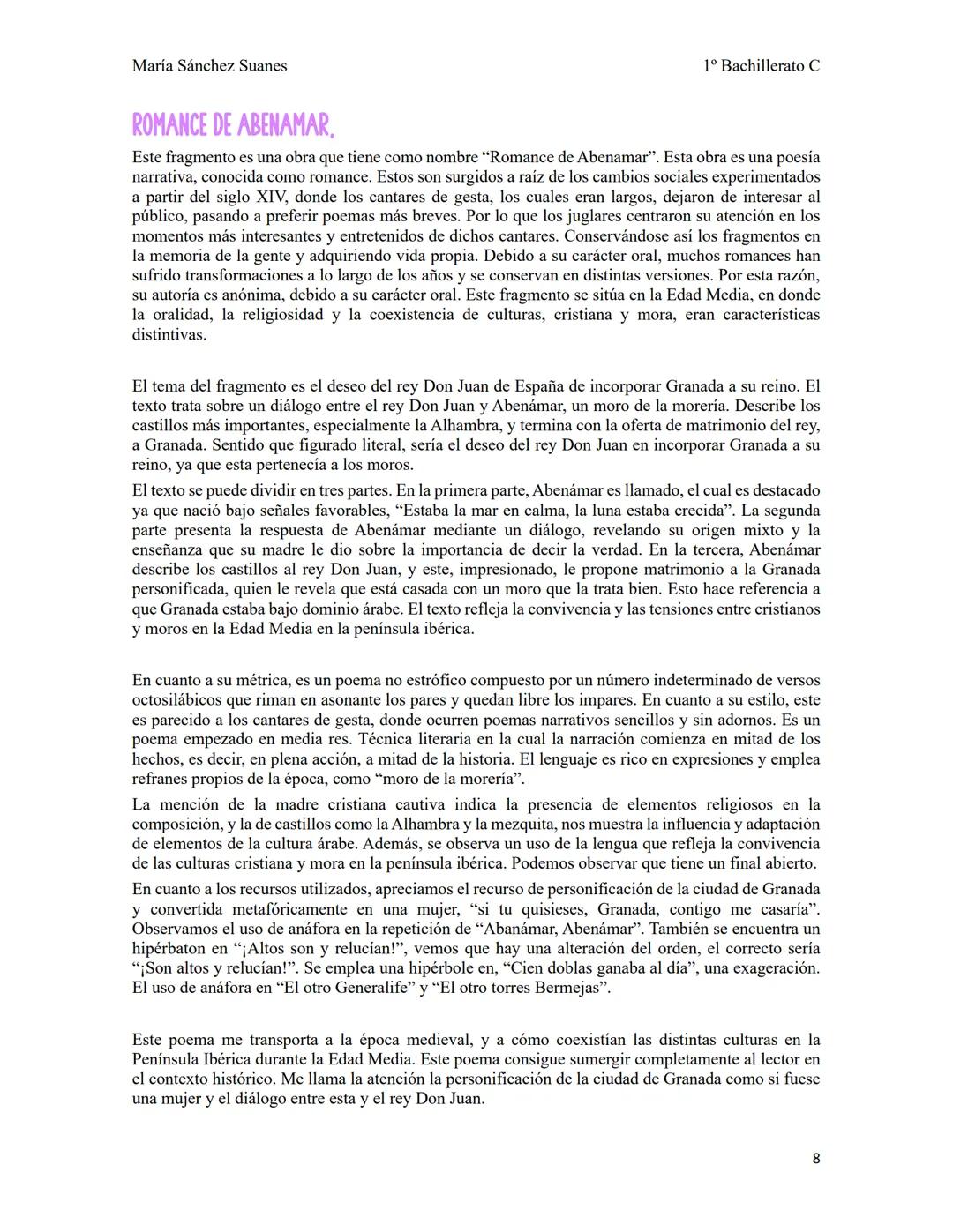 María Sánchez Suanes
Comentarios de texto
1º Bachillerato C
TEXTO 1, Página 92
Carecemos de detalles sobre la autoría del texto, por lo que 
