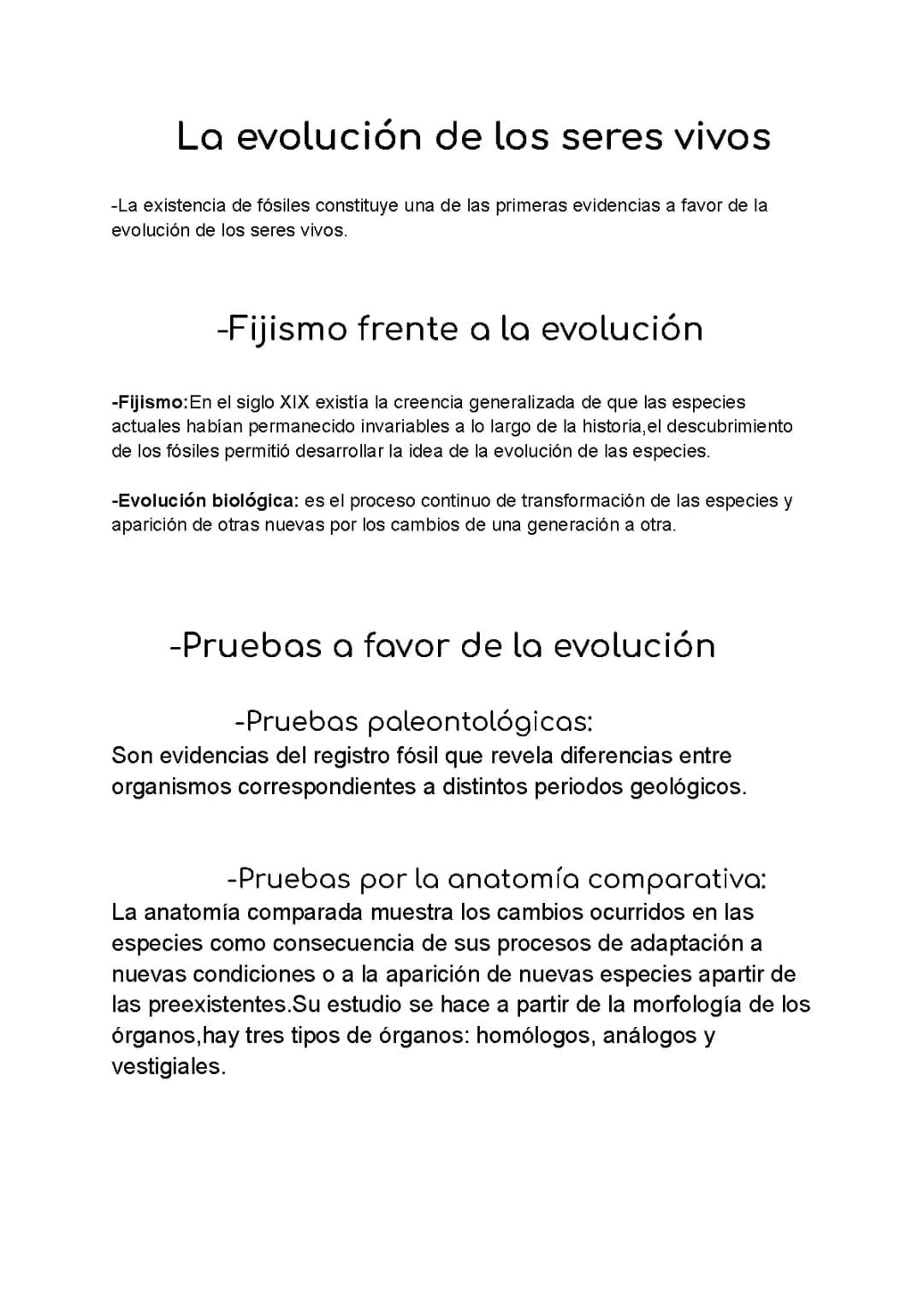 Evolución y teorías evolutivas